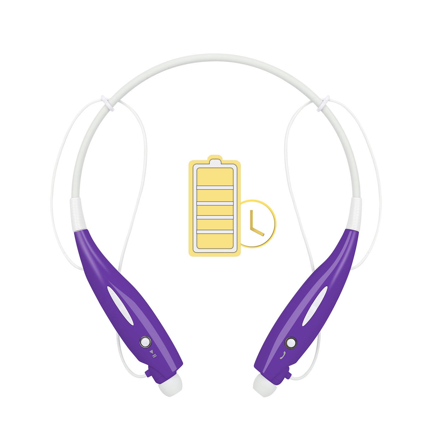 Wireless Stereo Headsets Sport Neckband Headphones In-ear Magnetic IPX4 Waterproof Earbuds With Built-in Mic Call Vibrate Alert Number Broadcast Running Gym