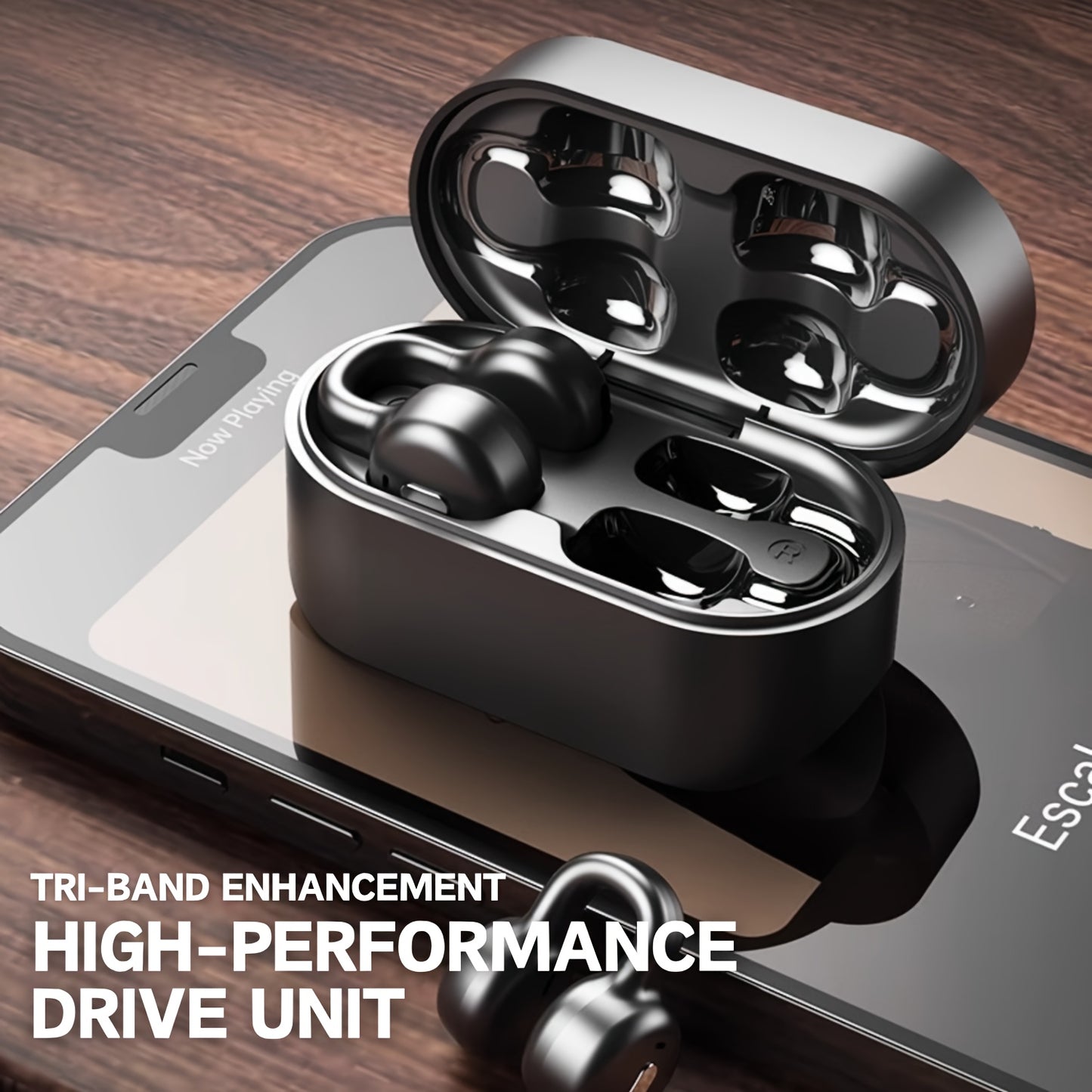 Wireless Open-back Headphones, Bluetooth Clip-on Earbuds, Sports Headphones, Ultra-lonoBattery Life, Unisex, Suitable For Everyday Wear, Christmas Gift, Birthday Gift.