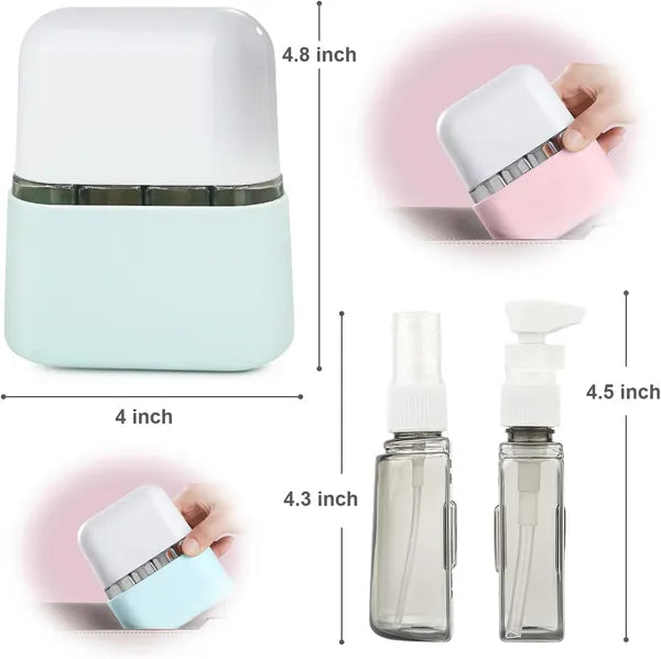 Travel Bottle Set, 8-Pack TSA Approved Travel Size Bottles, Travel Container Dispenser, Travel Shampoo Bottles For Cosmetics Conditioner And Lotion